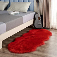 Plush Carpet Imitation Sheepskin Bedroom Wool Sofa Cushion B