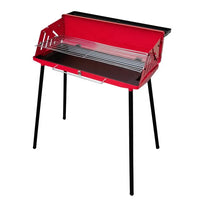VTX-0972837 Komenjoy Outdoor Portable Charcoal Barbecue Grill Folding Camping BBQ Stainless Steel Foldable Kitchen Home Cooking
