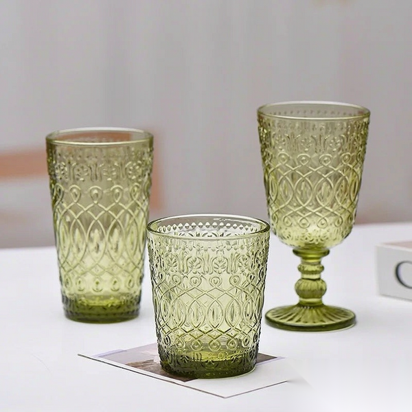 VTX-7218725 European-Style Thickened Lidless Persian Colored Drinking Cup Creative Juice Hotel Gargle Glass European Style