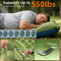 VTX-1988645 Lightweight Portable Self-Inflating TPU Camping Mat Summer Outdoor Waterproof Durable Inflatable Mattress Hiking