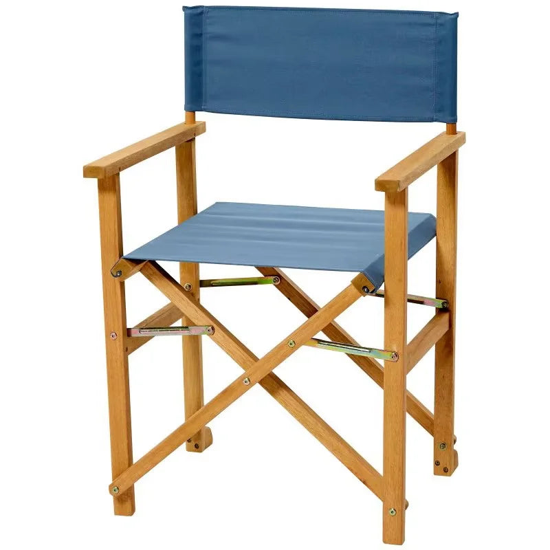 Teak Wood Folding Garden Chair with Natural Finish for Outdoor Use