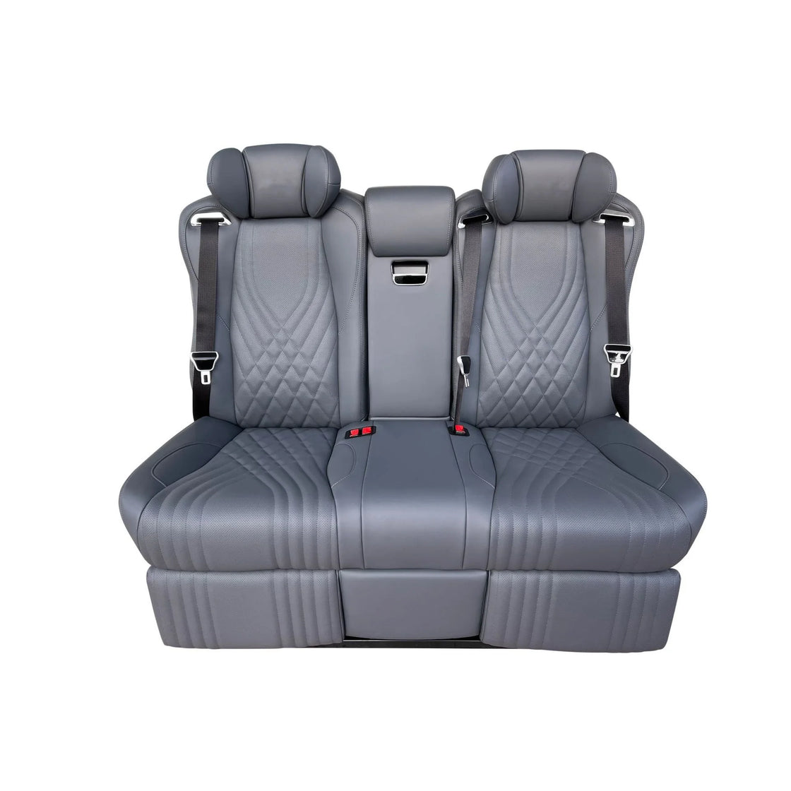 Vito Alphard MPV Rear Seat Butterfly-style Sofa Bed with Reclining Functionality and Napa Leather Upholstery
