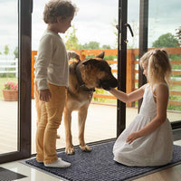 VTX-3740837 All-Season Waterproof Polyester Washable Doormat Entrance Heavy Duty Commercial Floor Mat Fade Resistant Rubber Back