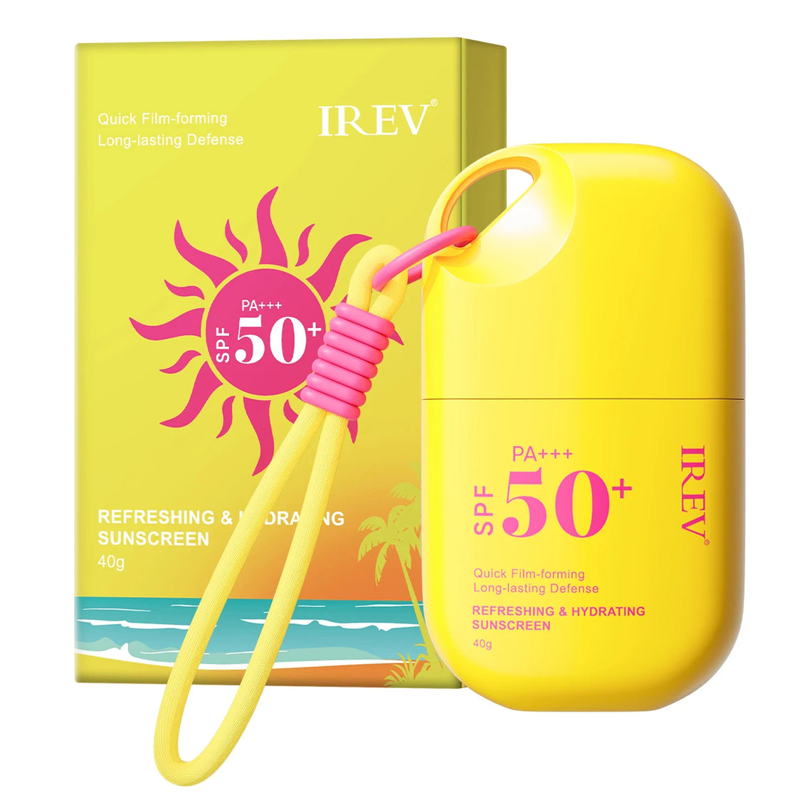 Nicotinamide SPF50+ Sunscreen Cream, Lightweight, Hydrating, 40g, Paraben-Free, Sulfate-Free, All Skin Types