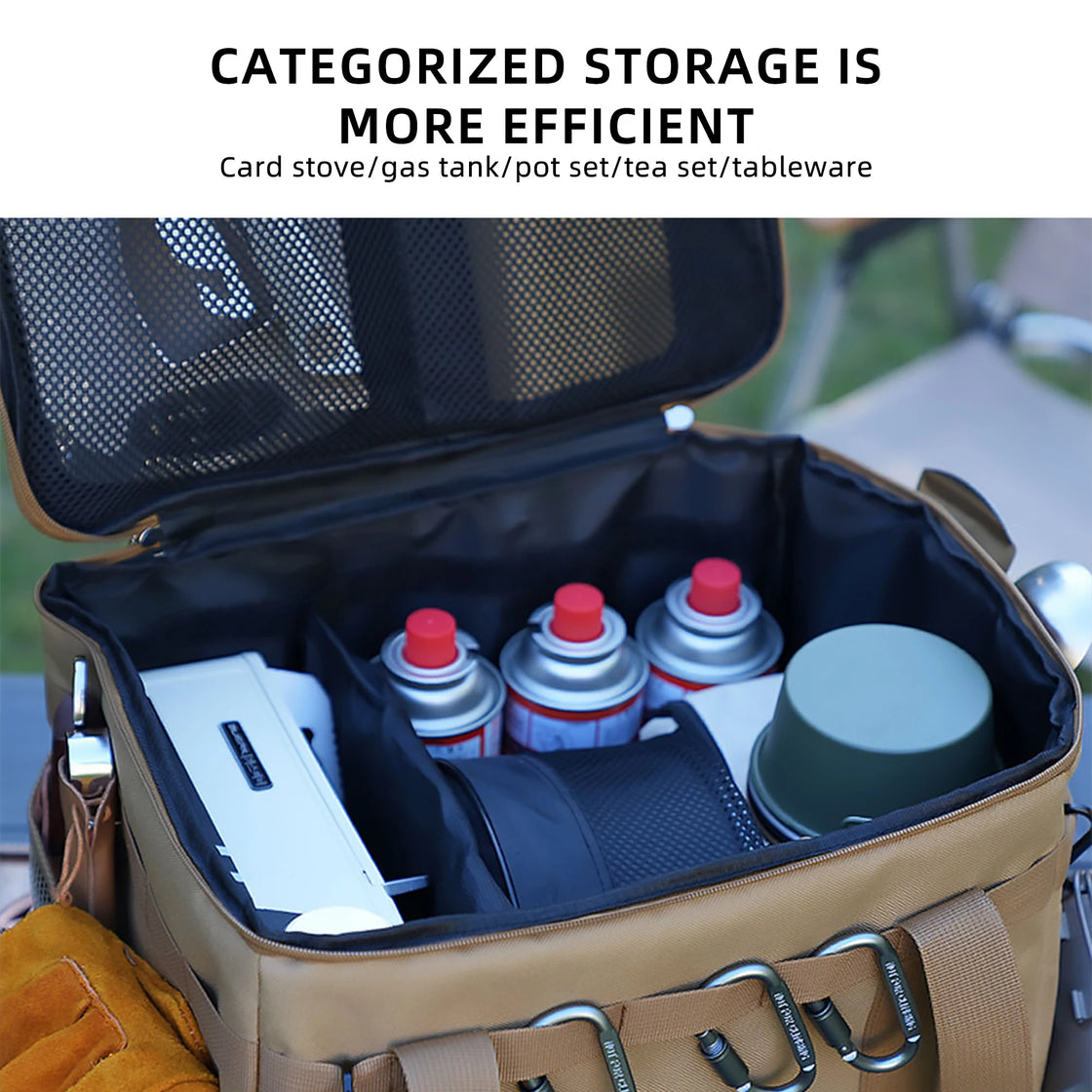 Multifunctional Foldable Camping Storage Box, Large Capacity Organizer for Outdoor Use, 30L and 42L Options, Oxford Cloth