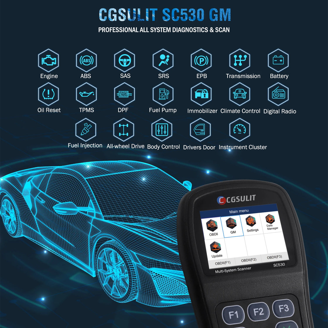 CGSULIT SC530 Full System Diagnostic Tool for BMW and Volvo Vehicles