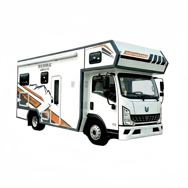 Customized 4X4 Diesel Truck Camper Motorhome with Right Hand Drive, Manual Transmission, 6-Passenger Capacity, Euro 2 Emission Standard