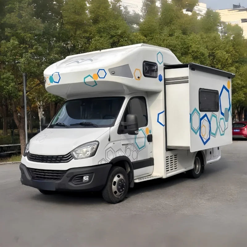 Customizable Luxury Motorhome RV Truck with Spacious Interior for Family Travel and Outdoor Activities