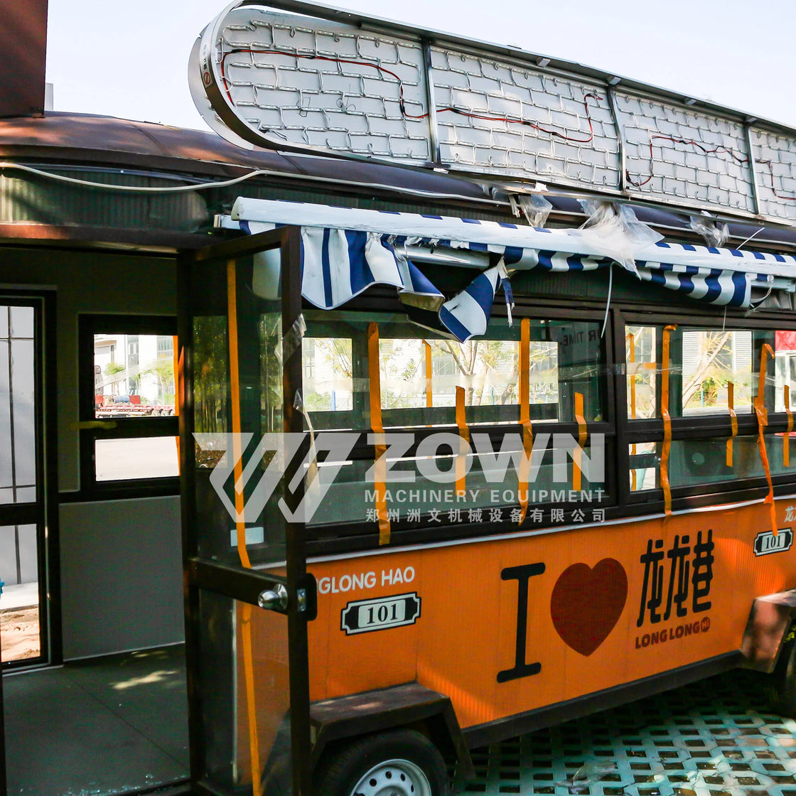 Mobile Food Trailer for Coffee and Fast Food Delivery, Electric, Customized Color, Size 4000-2000-2350 mm, Load Capacity 2500 kg, Internal Area 6-8 ㎡