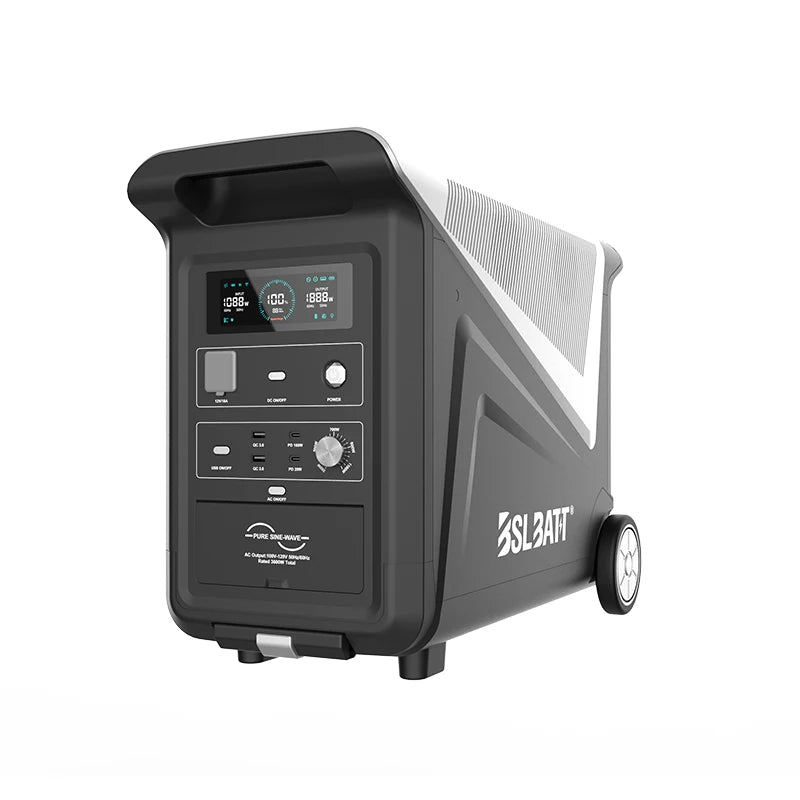 Portable Energy Storage System 3840Wh LiFePO4 Battery with Pure Sine Wave Inverter and MPPT Controller
