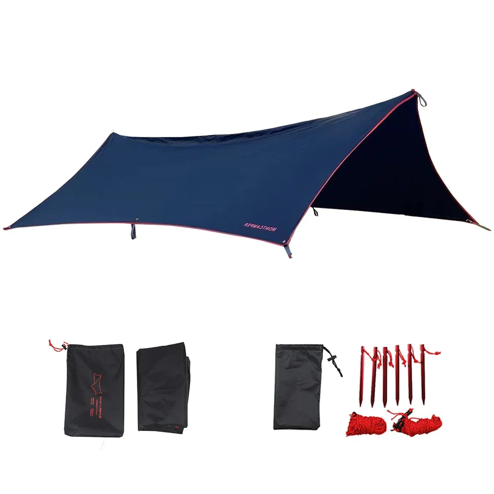Outdoor Polyester Ultralight Waterproof Fly Sheet Camping Sunshade for 1-8 Persons