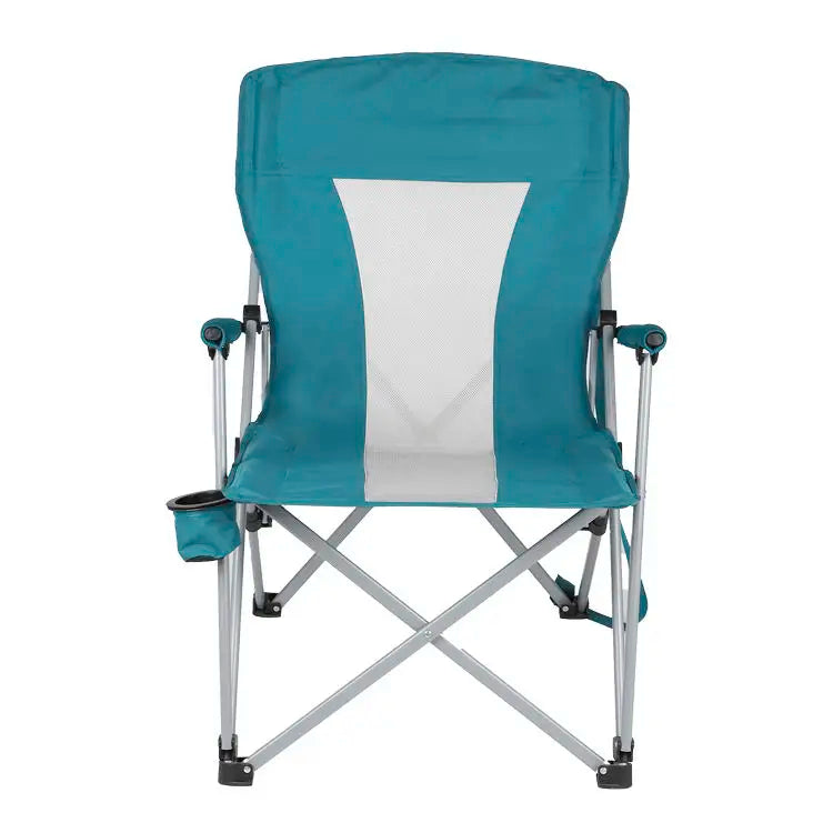 Portable Heavy-Duty Steel Frame Folding Camping Chair, 600D Oxford Fabric, Collapsible Design, Iron Frame, Custom Color Options