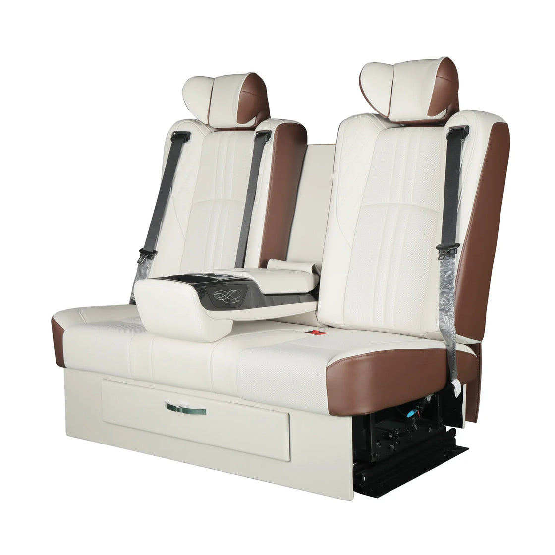 Luxury Electric Motorized Leather Car Back Seat for MPV, VAN, RV, Limousine, and Campervan