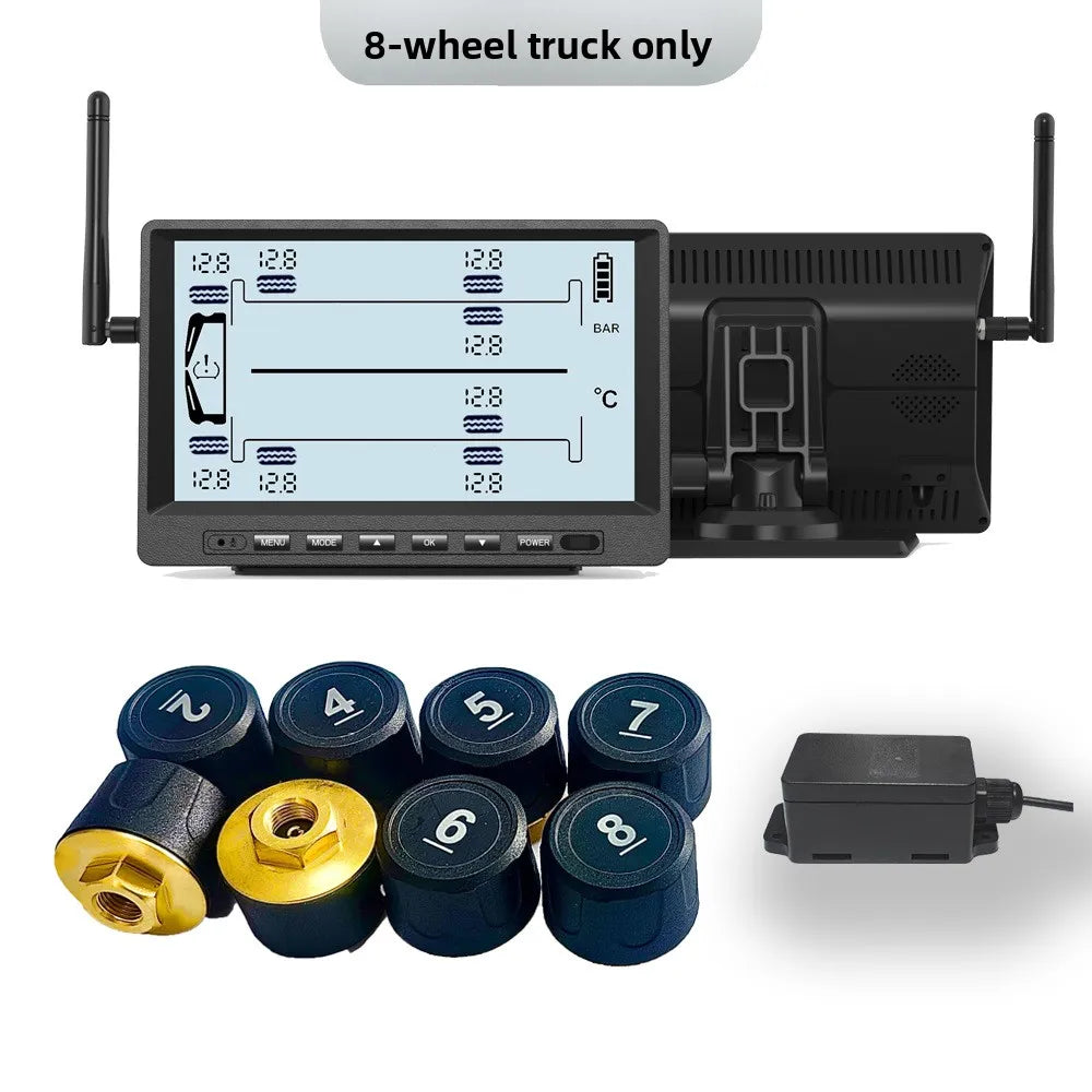 Digital Tyre Pressure Monitoring System Sensor for Trucks and RVs, Model U903RV-TP, 433.92MHz, 5V