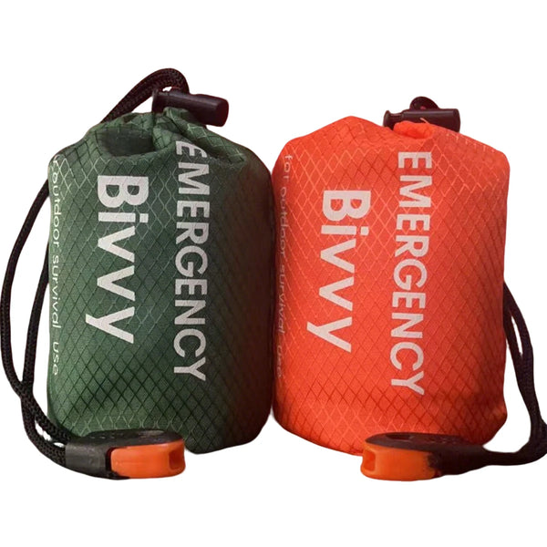 VTX-2250789 All Season Waterproof Mylar Emergency Sleeping Bag Thermal Aluminum Foil Bivy Sack Ultralight Outdoor Survival Camping