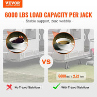 VTX-4527269 VEVOR RV Stabilizer Jacks 4 Pack Aluminum Leveling Stack Travel Trailer Camper Single Screw 6000 Lbs Adjustable 11/17