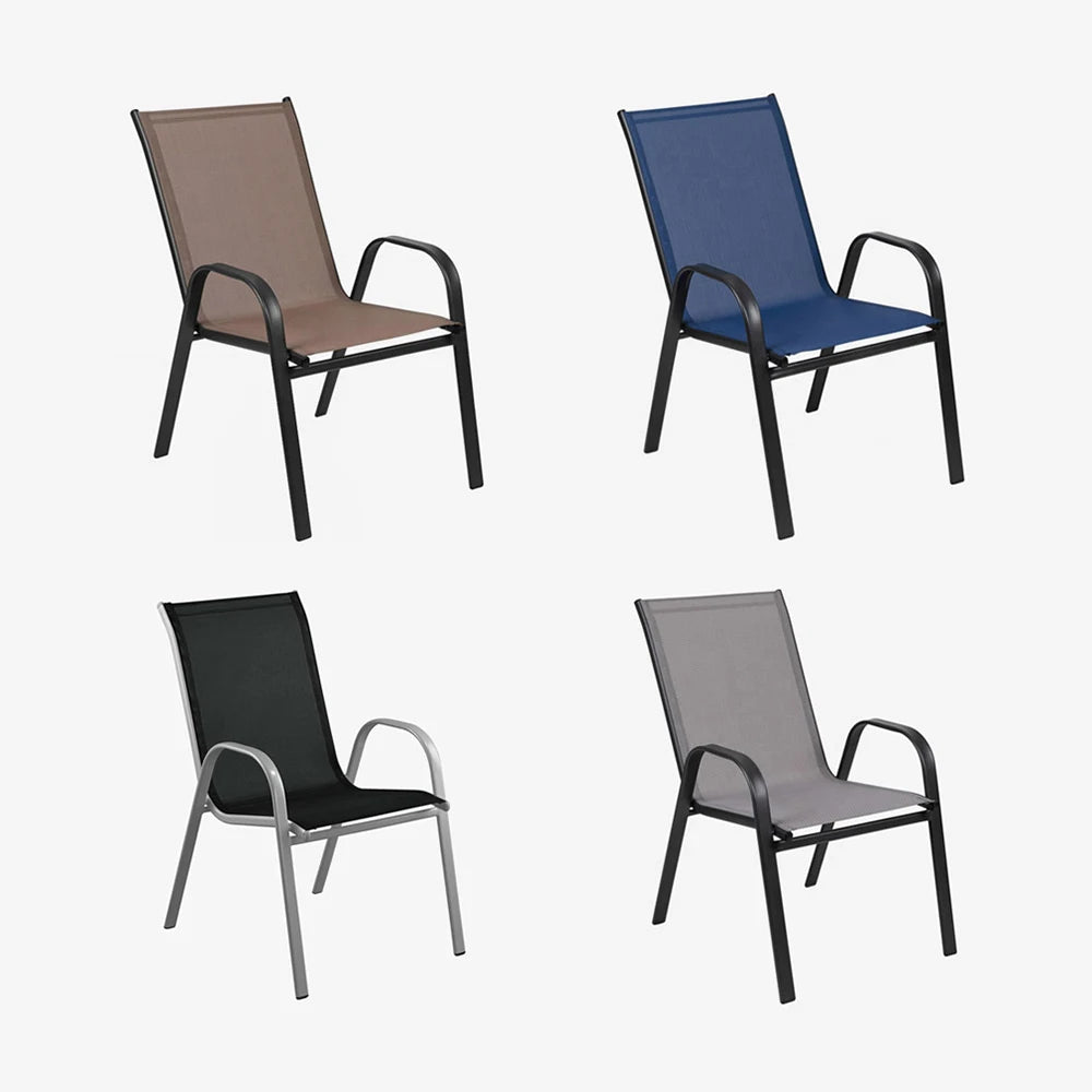 Portable Outdoor Camping Table and Chair Set for Garden Use, Metal, Iron, Modern Design