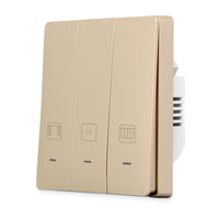 VTX-4068517 1/2 Gang ZigBee Wall Curtain Switch Tuya Smart Life Automation Alexa Google Home Key Roller Shutter Decor Gifting
