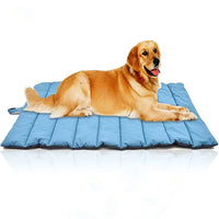 VTX-7580453 Travel Dog Mat Outdoor Pet Bed Waterproof Fabric Both Side . Car Carry Bag Handle Machine Washable Bedroom Living Room