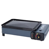 VTX-0776229 Outdoor BBQ Portable Gas Stove Foldable Windproof Propane Butane Grill Automatic Barbecue Plate Simple Style Iron
