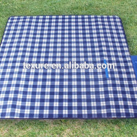 VTX-3675301 Waterproof Foldable Picnic Rug Camping Outdoor Mat Backyard Park Waterproof Nylon Backing Portable 50"x58" Bedroom