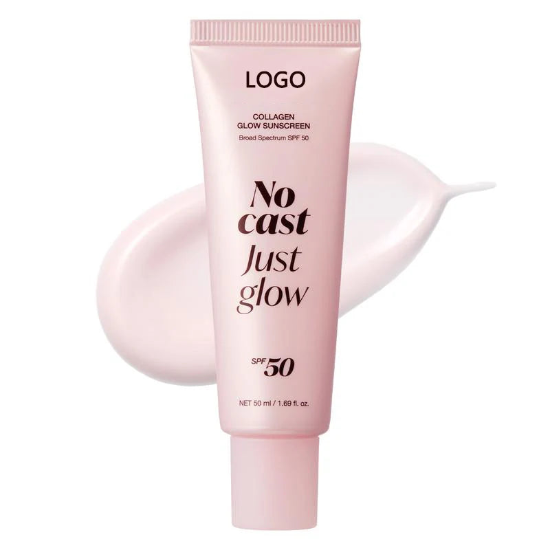 Lightweight Hydrating Collagen Sunscreen Cream SPF50 PA++++ for All Skin Types