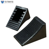 VTX-1447077 Wheel Chock Car Slipping Tyre Stopping Black Heavy Duty Wedge Travel Tralier Camper Rubber Home Decor Gifting Patio