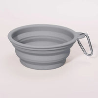 VTX-7842597 Pet Folding Silicone Bowl Outdoor Easy Washable Foldable Dog Collapsible Puppy Carabiners Silicone, Food Grade