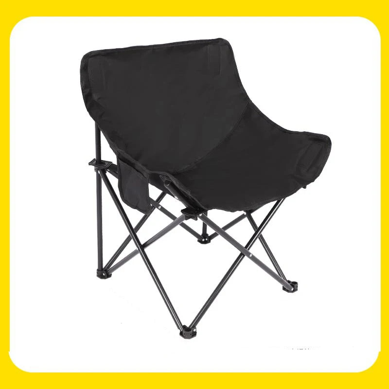 Folding Moon Chair for Outdoor Use - Portable Camping, Fishing, and Picnic Stool
