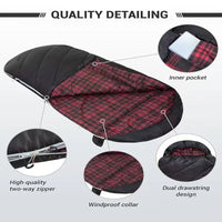 VTX-2349093 Comfortable Mummy Style Polyester Cold Weather 3 Season Lightweight Portable Ultralight Outdoor Camping Sleeping Bag