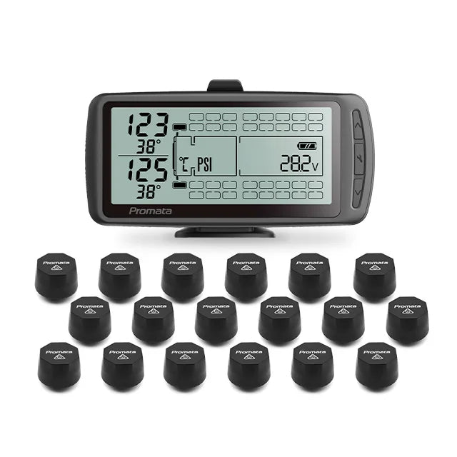 203 PSI Tire Pressure Monitoring System with External Sensors for Trucks, RVs, Trailers, and Buses