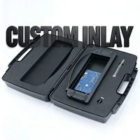 VTX-2644005 U-S008 18" Heavy Duty PP Plastic Portable Hand Carry Case Rugged Protective Storage Box EVA EPE PU Foam Cut Out