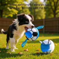 VTX-0529573 ETPU003 Pet Soccer Ball Dog Toy Outdoor Interactive Rope-Attached High-Bounce Training ETPU Standard Home Decor