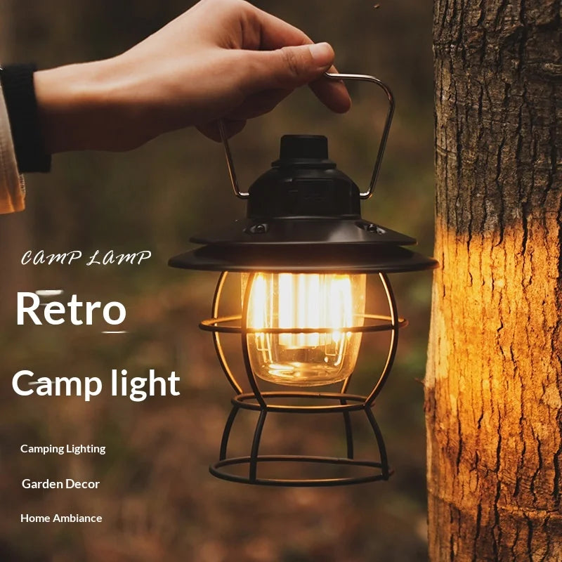 Vintage LED Camping Lantern