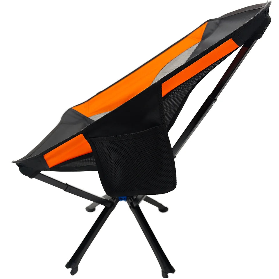 Folding Camping Chair, Aluminum Alloy, Portable Moon Chair, Quick Open, Lightweight, Outdoor Use, Model MC001A