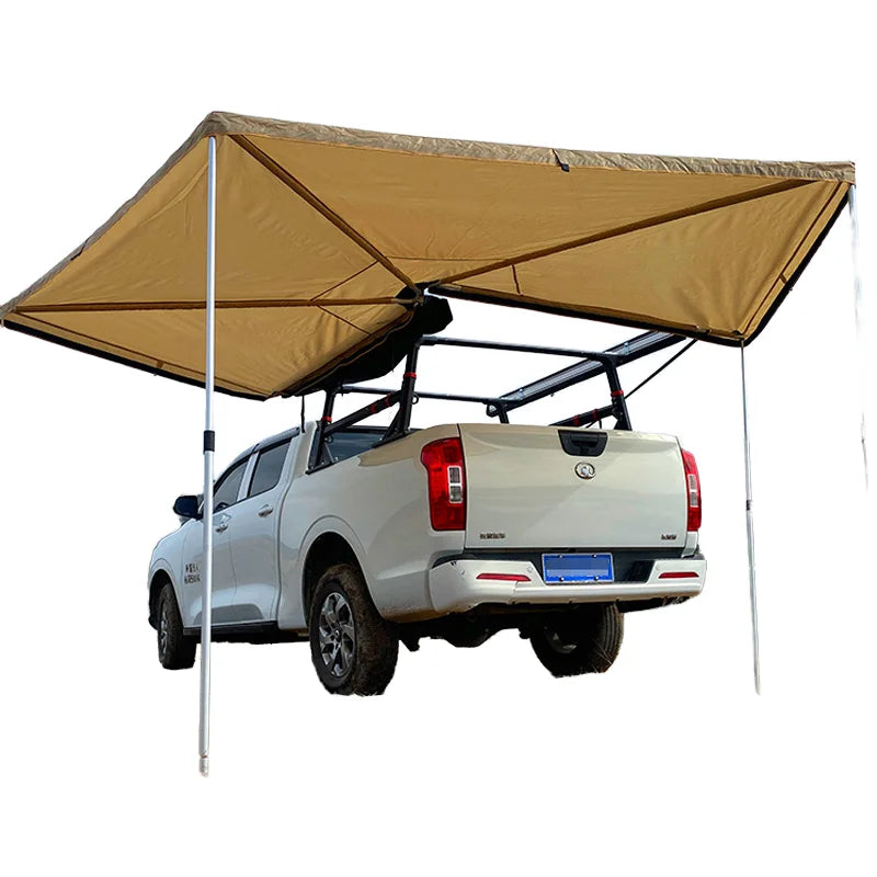 270 Degree Car Side Awning Tent Outdoor Camping SUV Sun Rain Shelter Aluminum Alloy