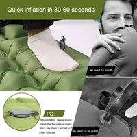 VTX-2054181 Lightweight Camping Sleeping Pads Outdoor Hiking Adventure Built-in Pump Air Mattress Polyester Modern Portable