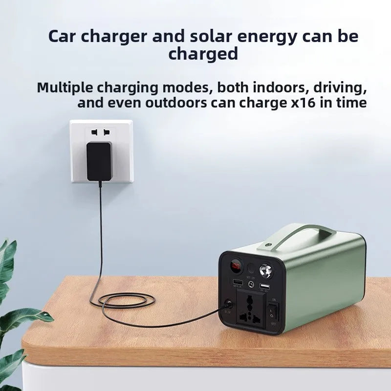 180W Portable Outdoor Power Supply with Pure Sine Wave Inverter and MPPT Controller