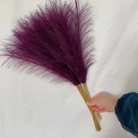 55CM Fluffy Pampas Grass Simulation Reed Hair Simulation Wed