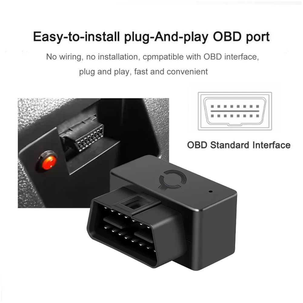 OBD2 GPS Tracker CY01 - Real-Time Vehicle Location Monitoring, Anti-Theft Device, Wireless, Plug-and-Play