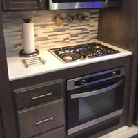 VTX-9743141 Multi-functional RV Kitchen Cabinet Large Storage Space Stainless Steel Furniture Aluminum Honeycomb Panel Accessories