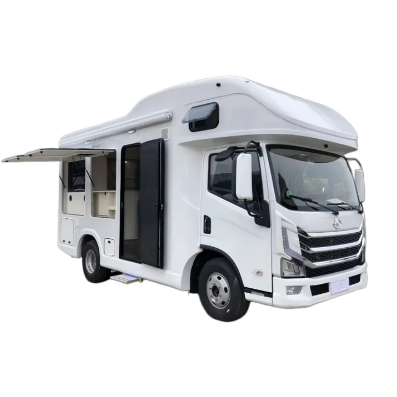 Customizable Luxury Motorhome Truck Camper with Air Conditioner, Heater, and Water Heater