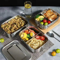 VTX-8858405 304 Stainless Steel Airtight Crisper Food Warming Box Lunch Tableware Camping Modern Hiking Travel Outdoor Picnic