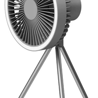 Outdoor Camping Fan Tripod Portable Tent Ceiling Fan Light