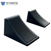 VTX-1447077 Wheel Chock Car Slipping Tyre Stopping Black Heavy Duty Wedge Travel Tralier Camper Rubber Home Decor Gifting Patio