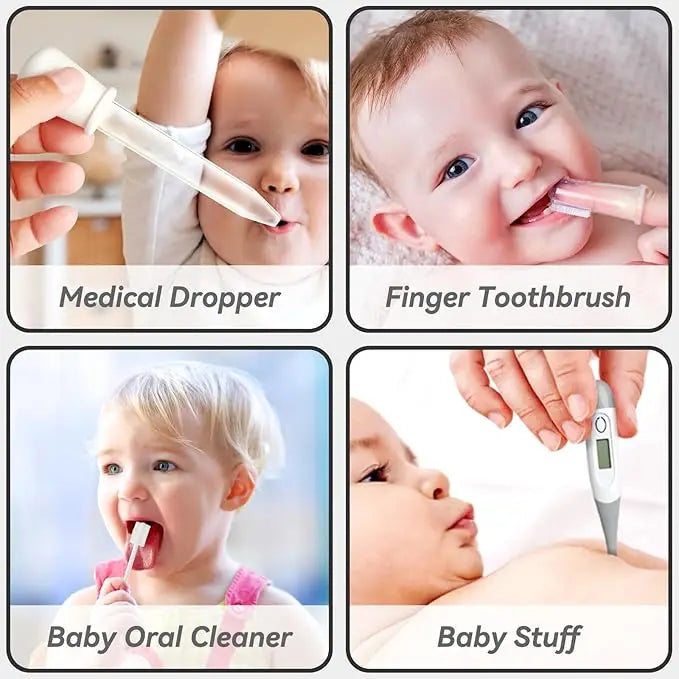 Baby Healthcare Grooming Medical First Aid Kit for Newborns and Kids, CPR Mask Included, 16x12x6cm, EVA Material