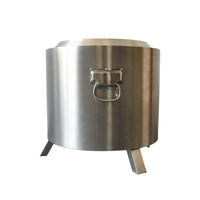 VTX-1807525 2023 Patent-pending Adjustable Portable Stainless Steel Smokeless Fire Pit Outdoor Camping Heating Hiking Travel