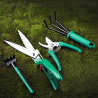 VTX-1545381 10-Piece Multi-Functional Home Garden Tools Set Flower Pruning & Vegetable Potting Includes Pots Planters Decor