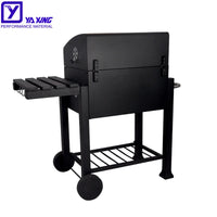 VTX-2593957 Hot Sales Stainless Steel Charcoal Grill Outdoor Garden Camping Trolley square Barbecue Metal Foldable Kitchen Home