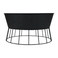 VTX-1840293 22 Inch Wood Burning Garden Charcoal Heater Fireplace Camping Fire Pit Portable Bowl Keep Warm Outdoor Kitchen Home